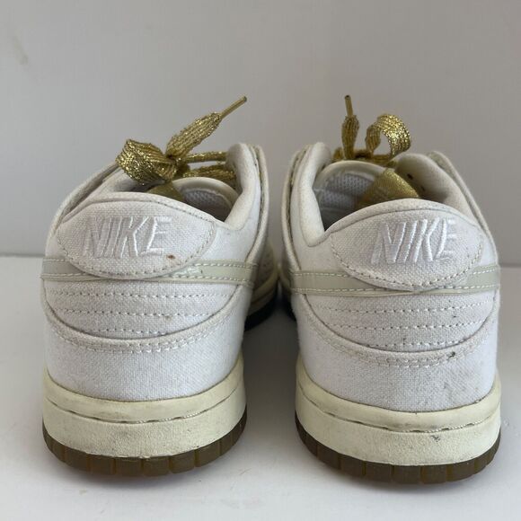 RARE 2008 Nike Dunk‎ Low Womens 6 Multicolor POLKA DOTS w/ GOLD LACES 318639-111 - Picture 6 of 8